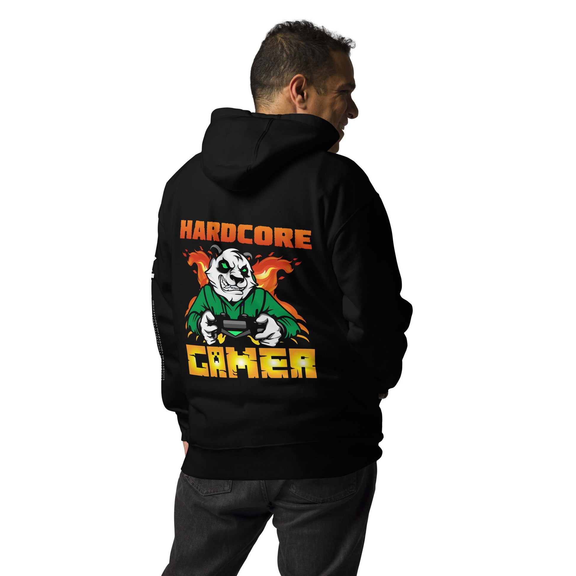 Hard Core Gamer Unisex Hoodie ( Back Print ) by DarkByteGear
