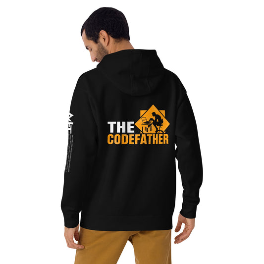 The Code Father Unisex Hoodie ( Back Print ) by DarkByteGear