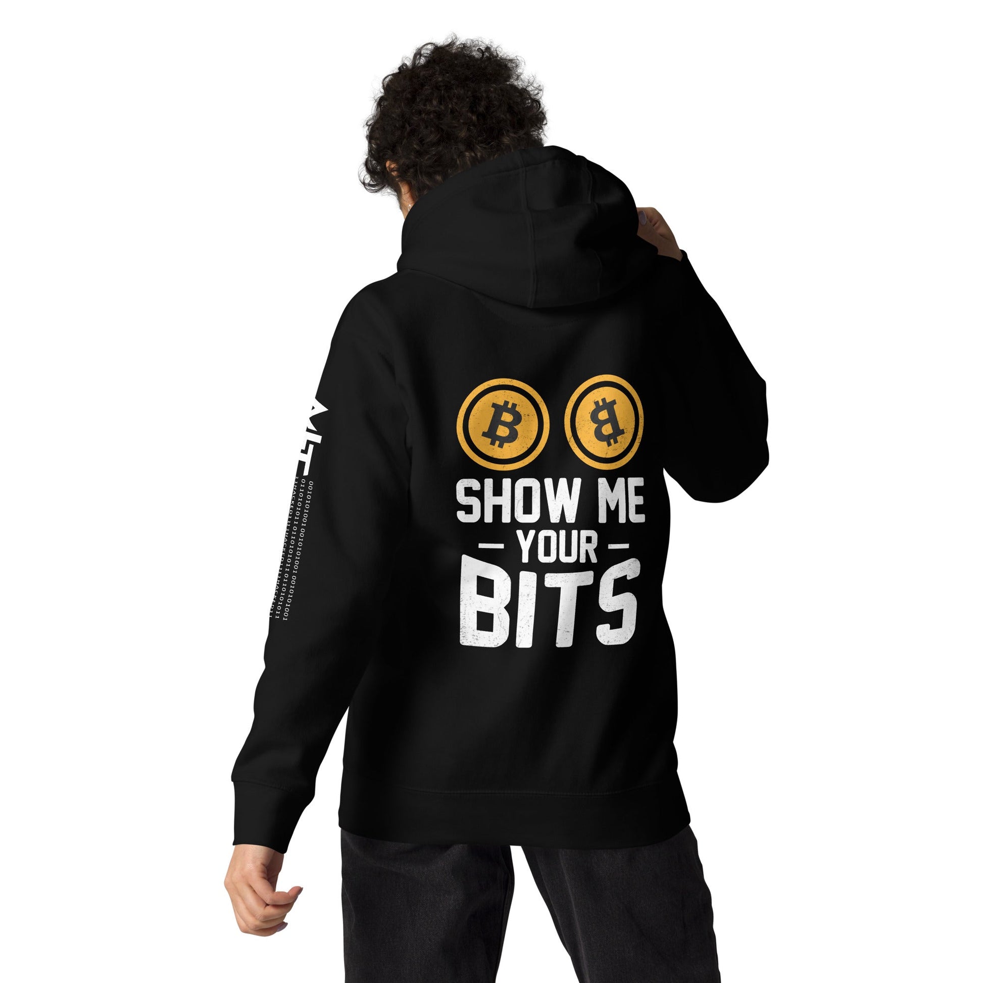 Show me your Bits - Unisex Hoodie ( Back Print ) by DarkByteGear