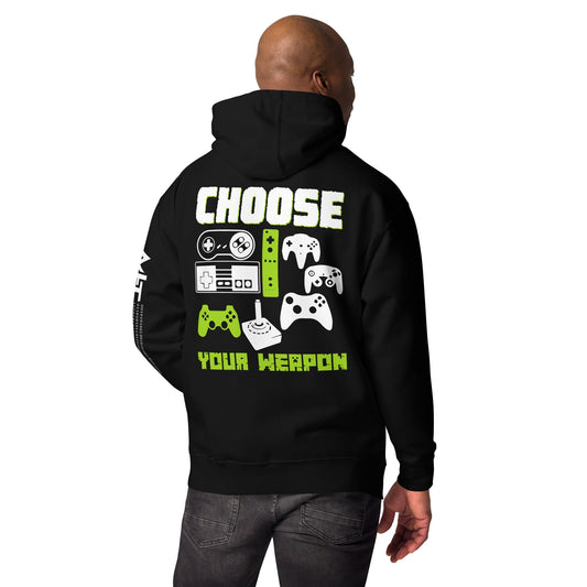 Choose Your Weapons - Unisex Hoodie ( Back Print ) by DarkByteGear