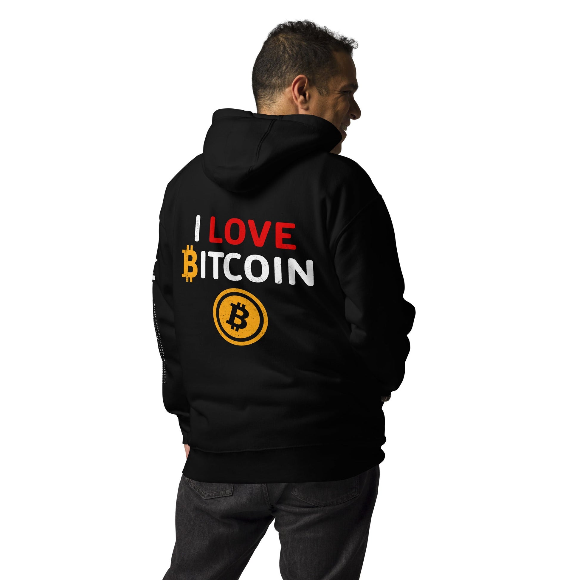 I Love Bitcoin - Unisex Hoodie by DarkByteGear