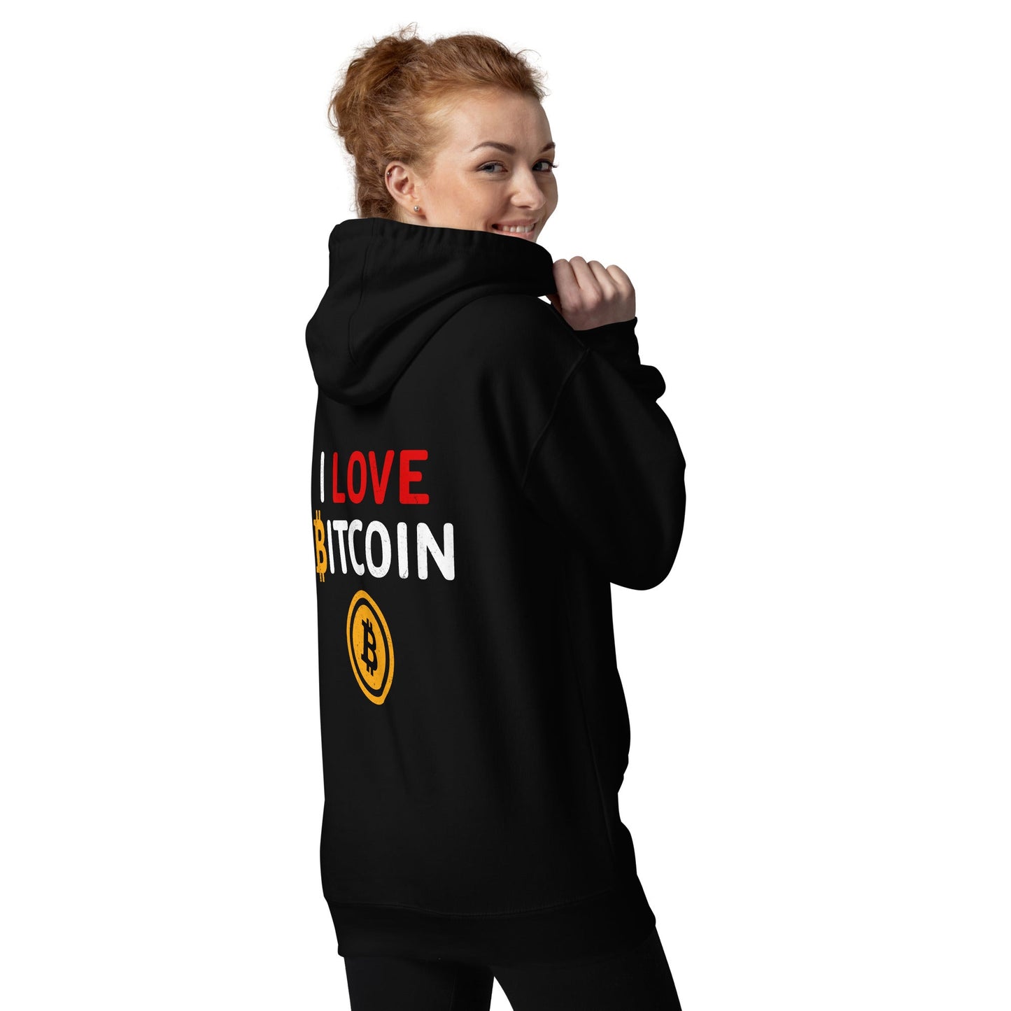 I Love Bitcoin - Unisex Hoodie by DarkByteGear