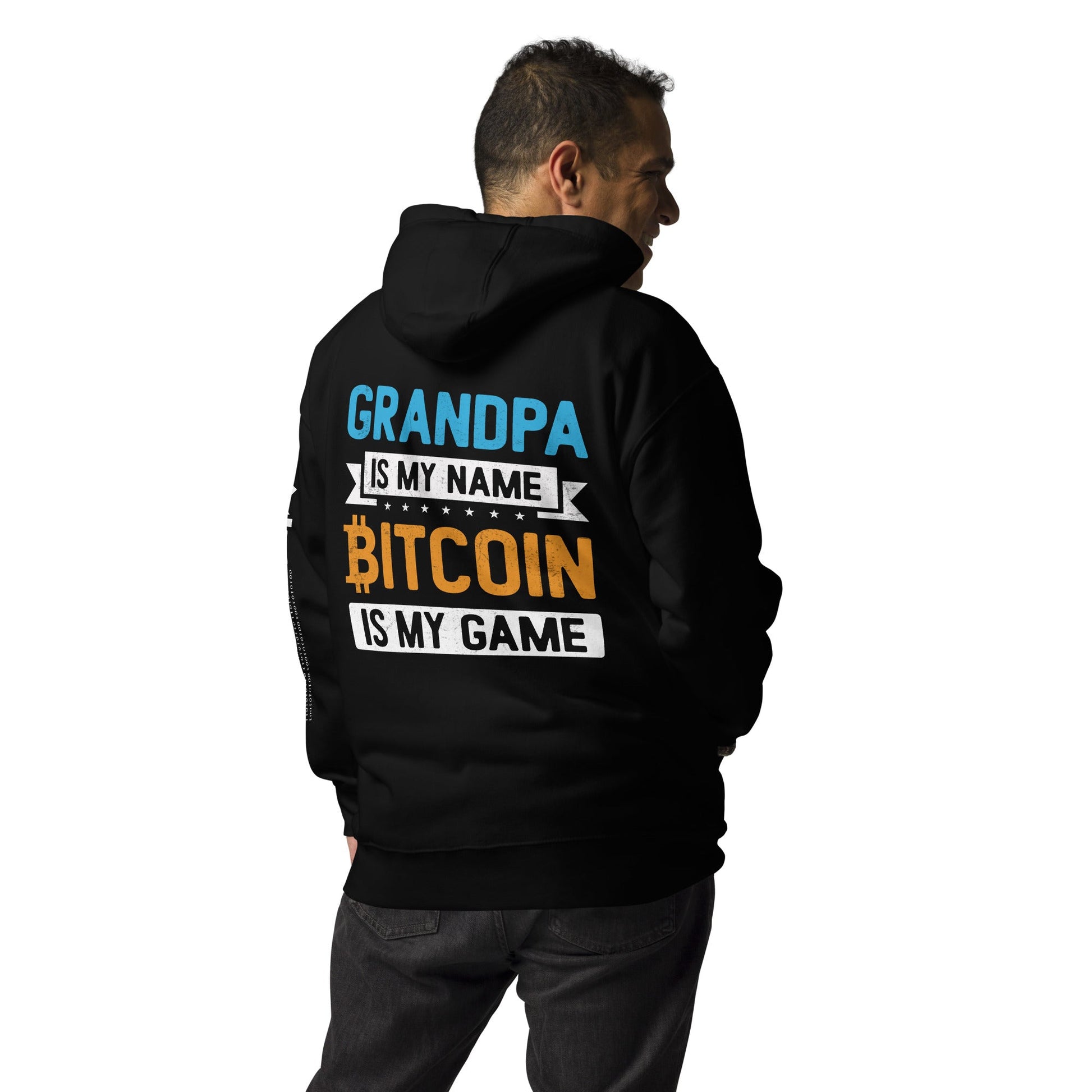 Grandpa is My Name, Bitcoin is My Game - Unisex Hoodie by DarkByteGear