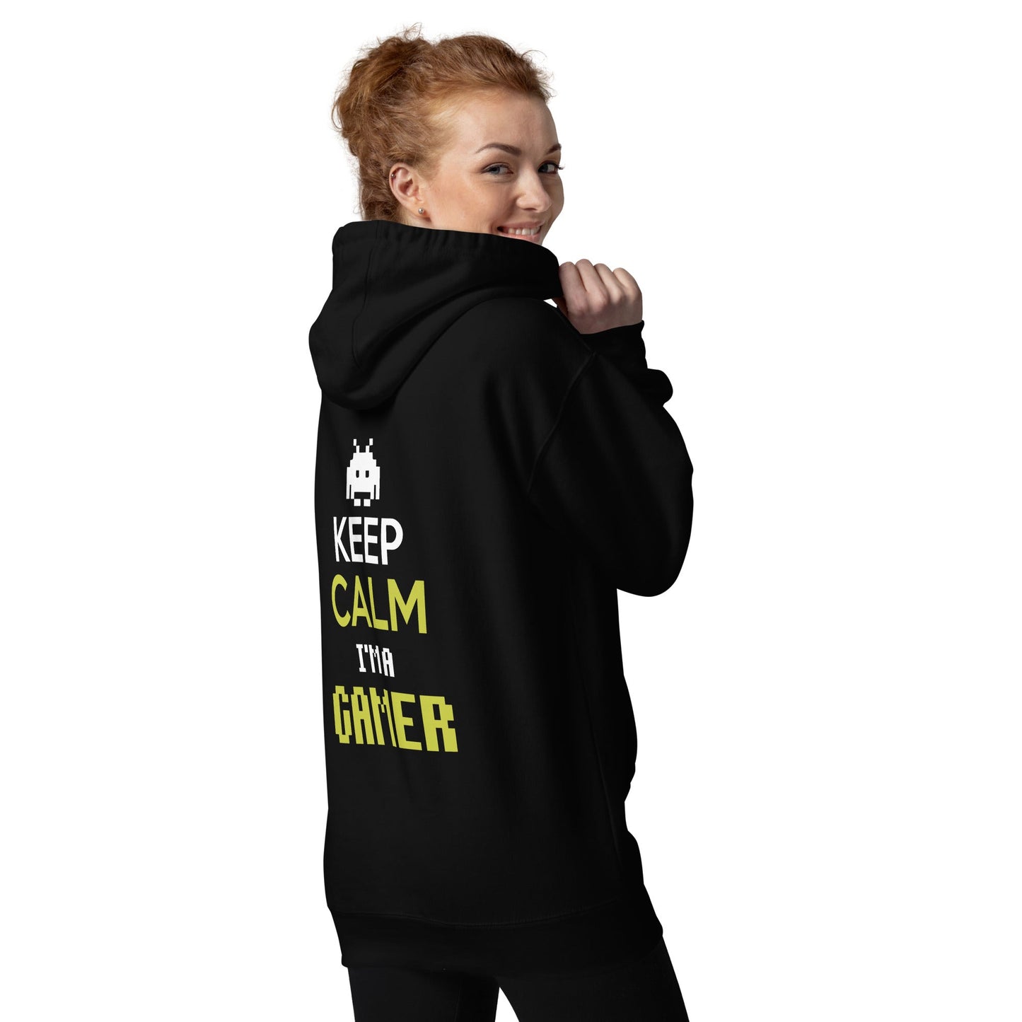 Keep Calm and I am a Gamer - Unisex Hoodie ( Back Print ) by DarkByteGear