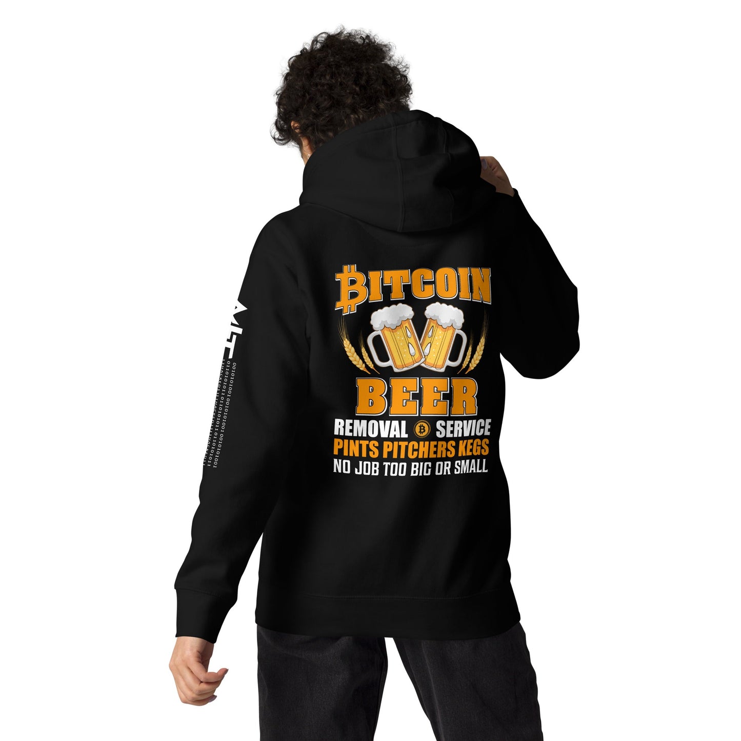 Bitcoin Beer Removal Service - Unisex Hoodie by DarkByteGear