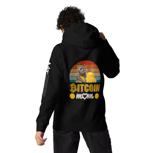 Bitcoin Mom -Unisex Hoodie ( Back Print ) by DarkByteGear