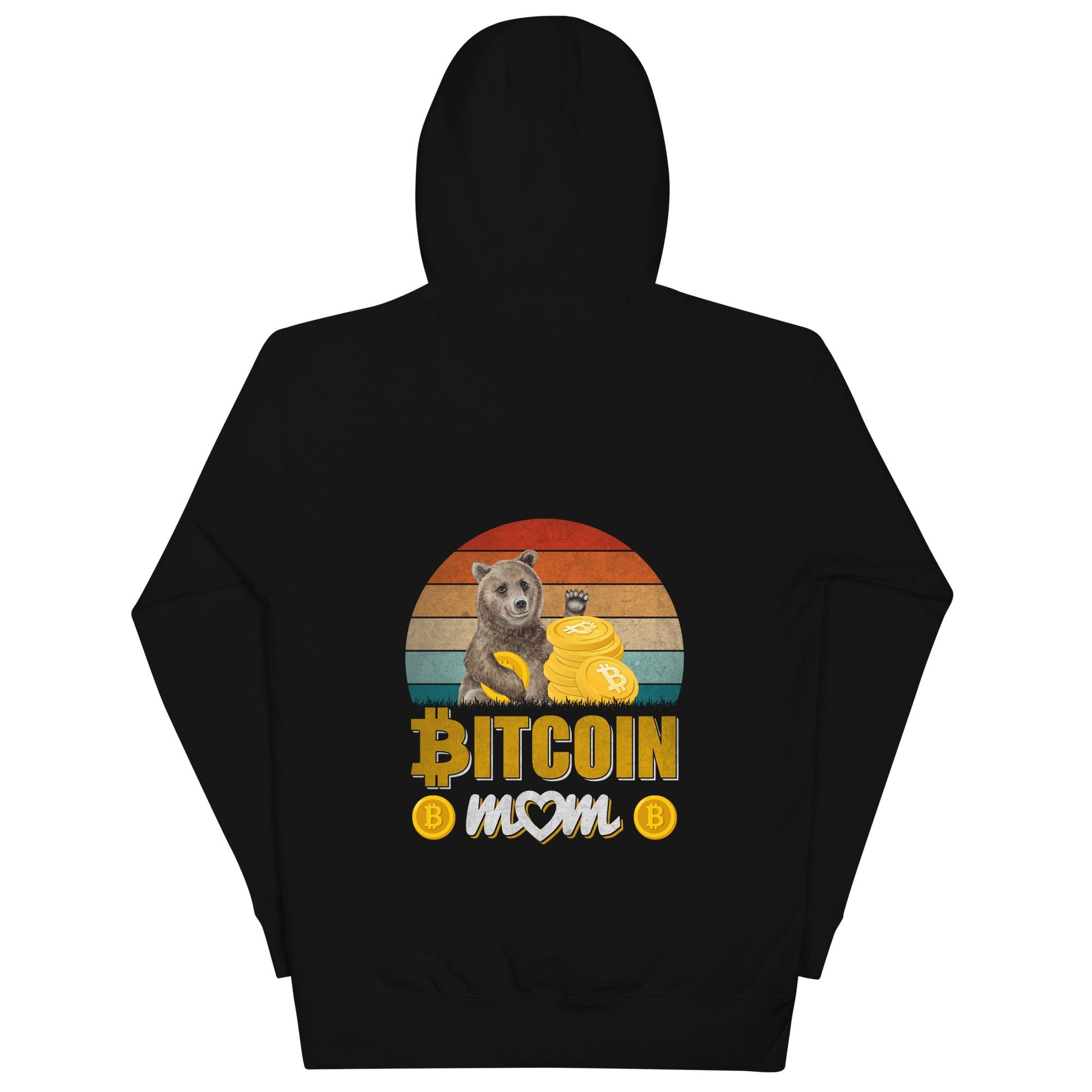 Bitcoin Mom -Unisex Hoodie ( Back Print ) by DarkByteGear