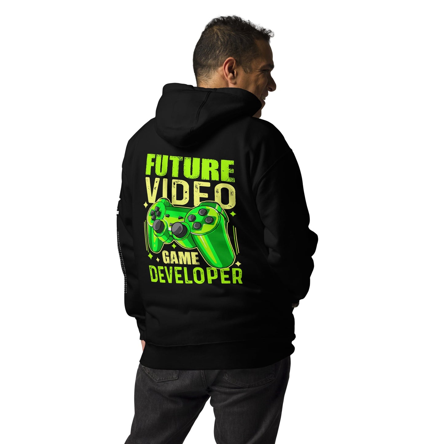 Future Video Game Developer - Unisex Hoodie ( Back Print ) by DarkByteGear