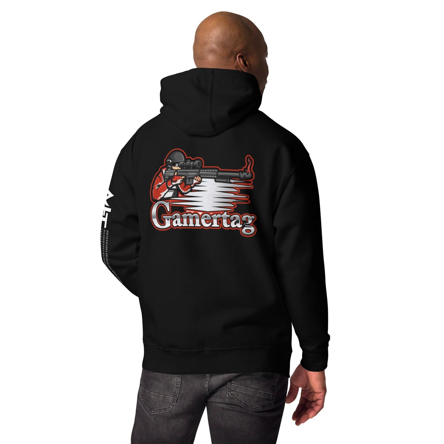 Gamer Tag - Unisex Hoodie ( Back Print ) by DarkByteGear