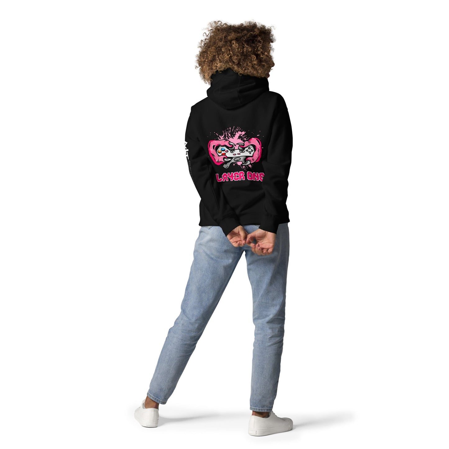 Player One - Unisex Hoodie ( Back Print ) by DarkByteGear