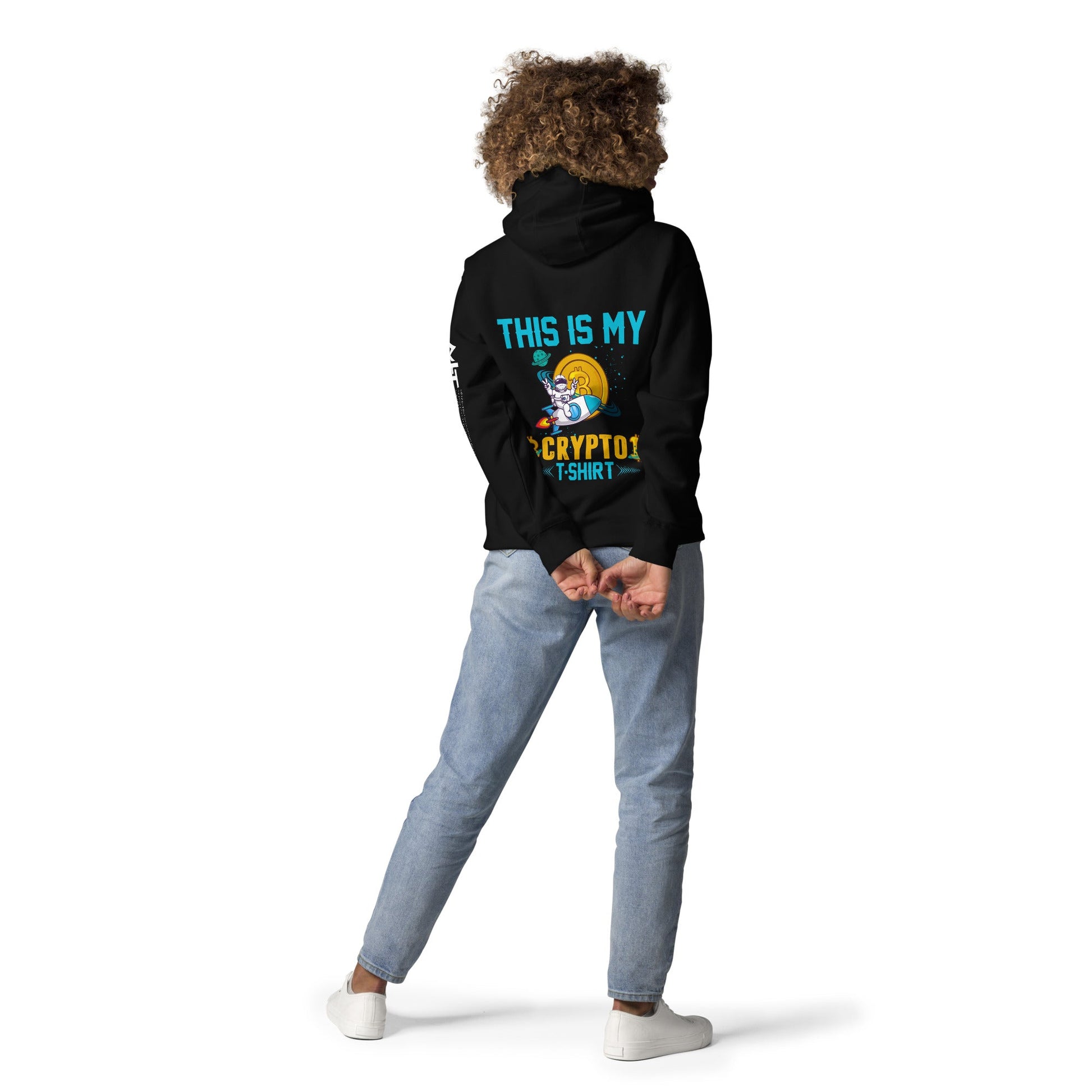 This is my Crypto T-shirt with Turtle Ninja and Missile - Unisex Hoodie ( Back Print ) by DarkByteGear