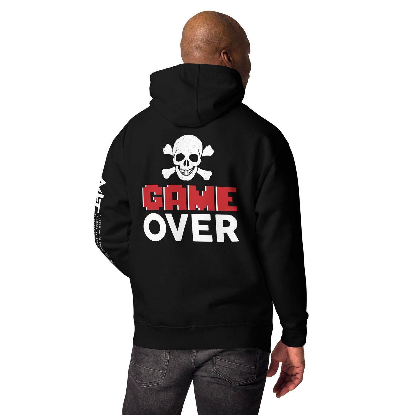 Game Over - Unisex Hoodie ( Back Print ) by DarkByteGear