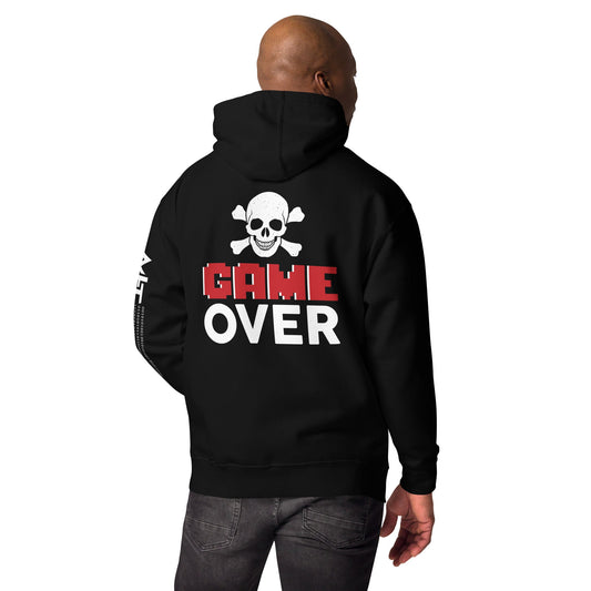 Game Over - Unisex Hoodie ( Back Print ) by DarkByteGear
