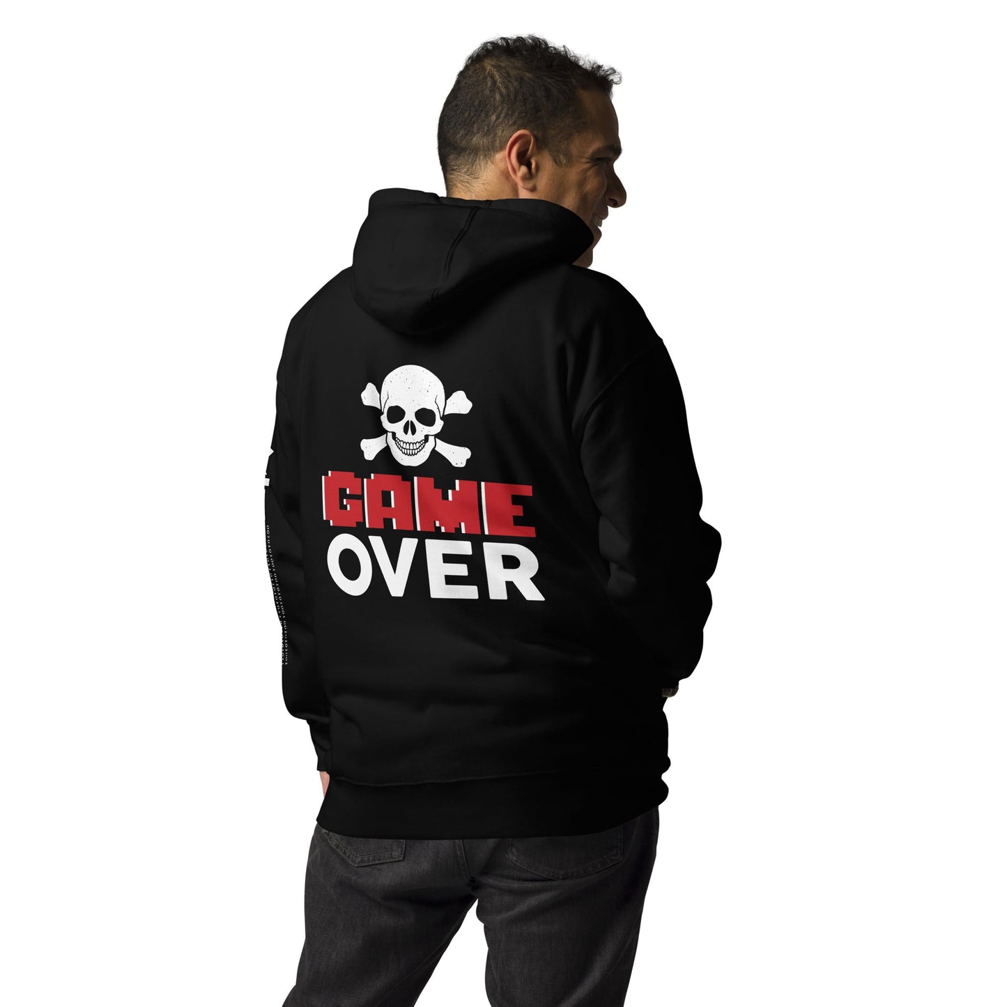 Game Over - Unisex Hoodie ( Back Print ) by DarkByteGear