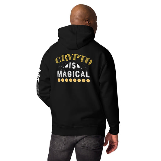 Crypto is Magical Unisex Hoodie ( Back Print ) by DarkByteGear
