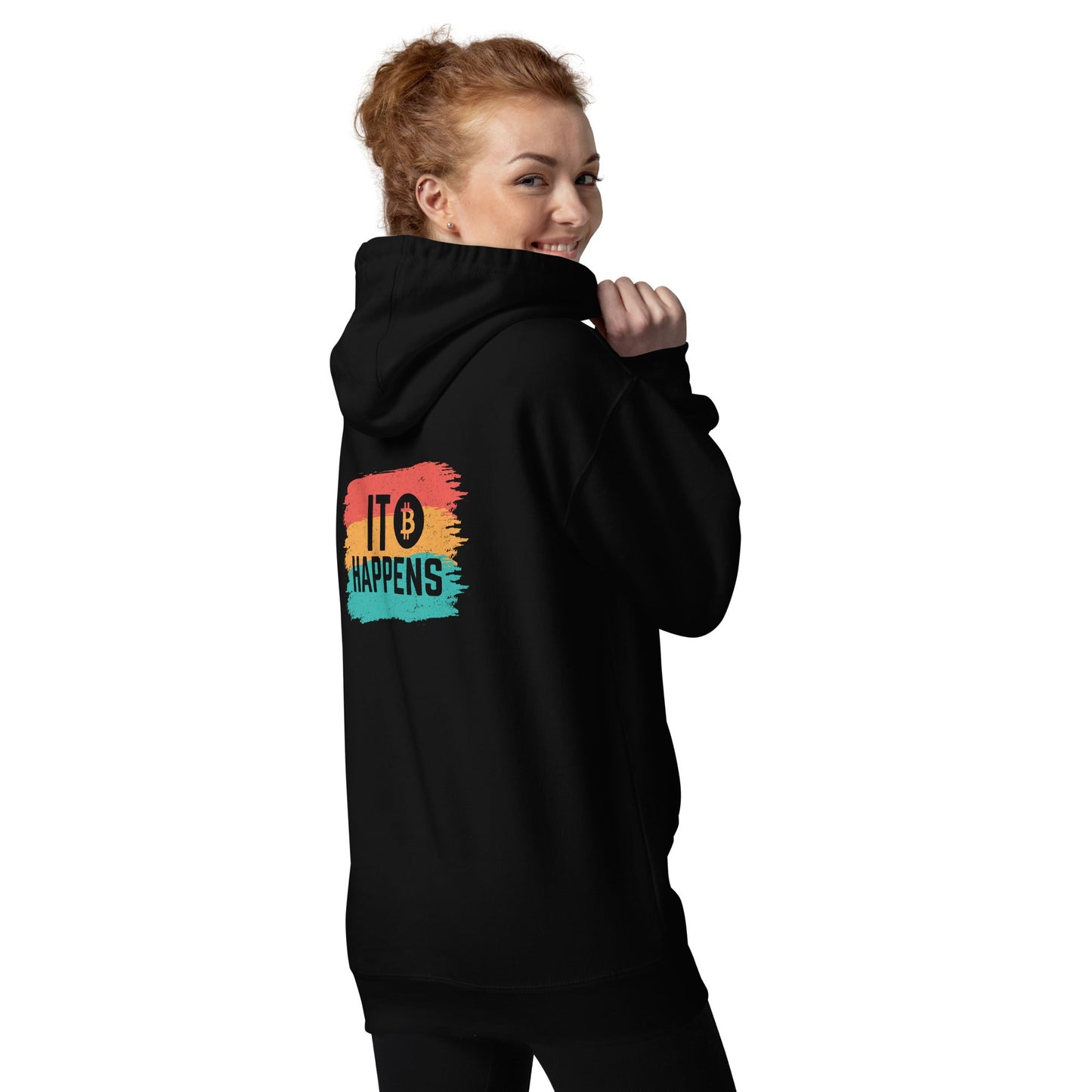 It happens Unisex Hoodie ( Back Print ) by DarkByteGear
