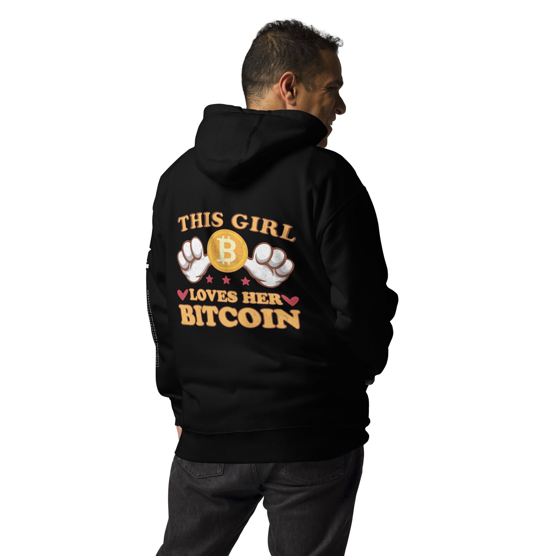 This girl Loves her Bitcoin - Unisex Hoodie by DarkByteGear