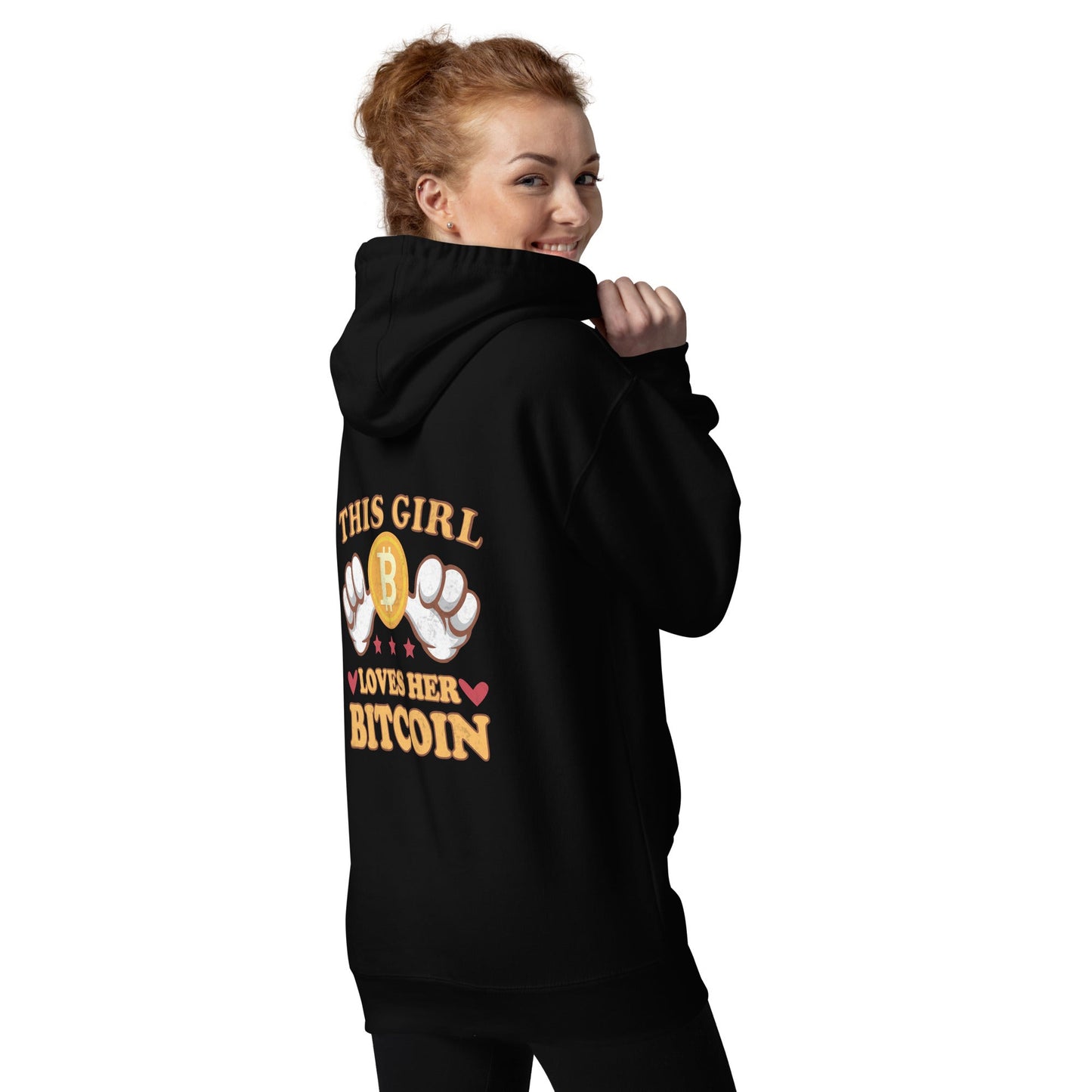 This girl Loves her Bitcoin - Unisex Hoodie by DarkByteGear