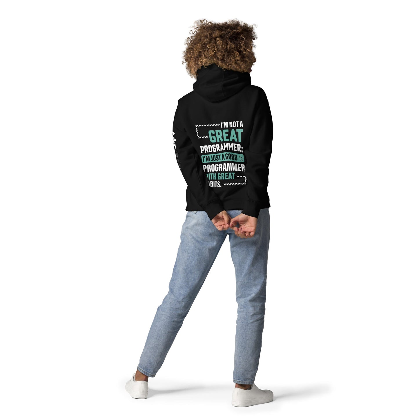 I am not a Great Programmer - Unisex Hoodie ( Back Print ) by DarkByteGear