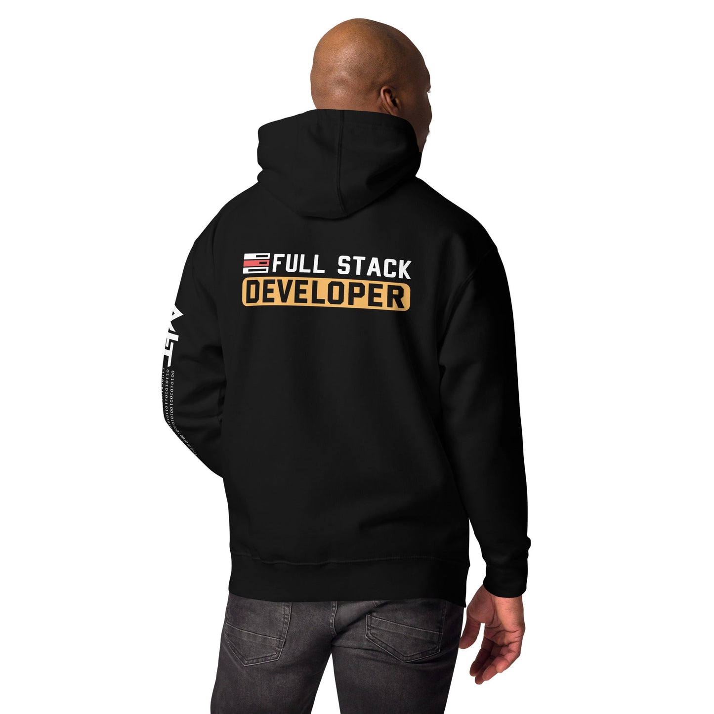 Full stack developer - Unisex Hoodie ( Back Print ) by DarkByteGear