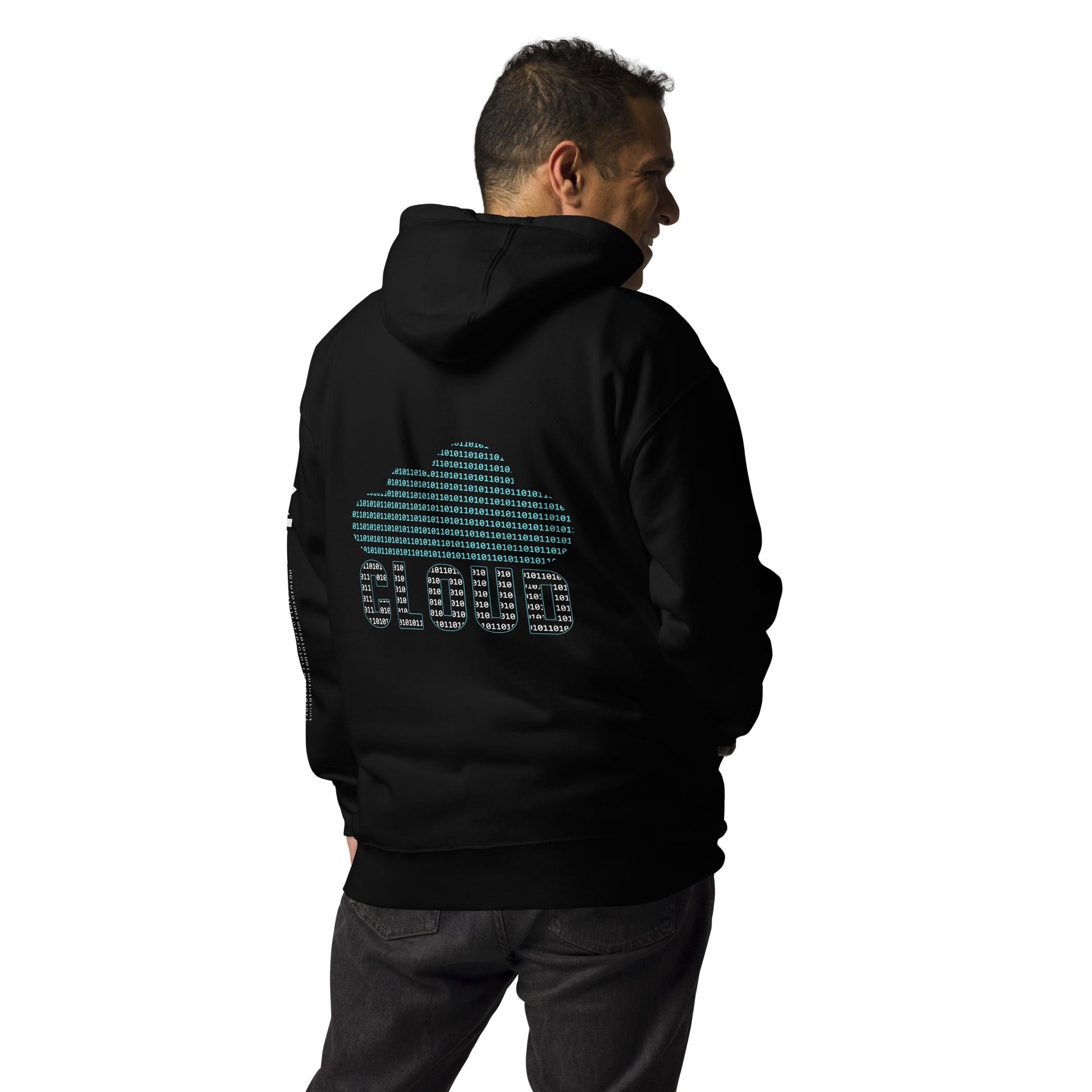 Digital Cloud - Unisex Hoodie ( Back Print ) by DarkByteGear