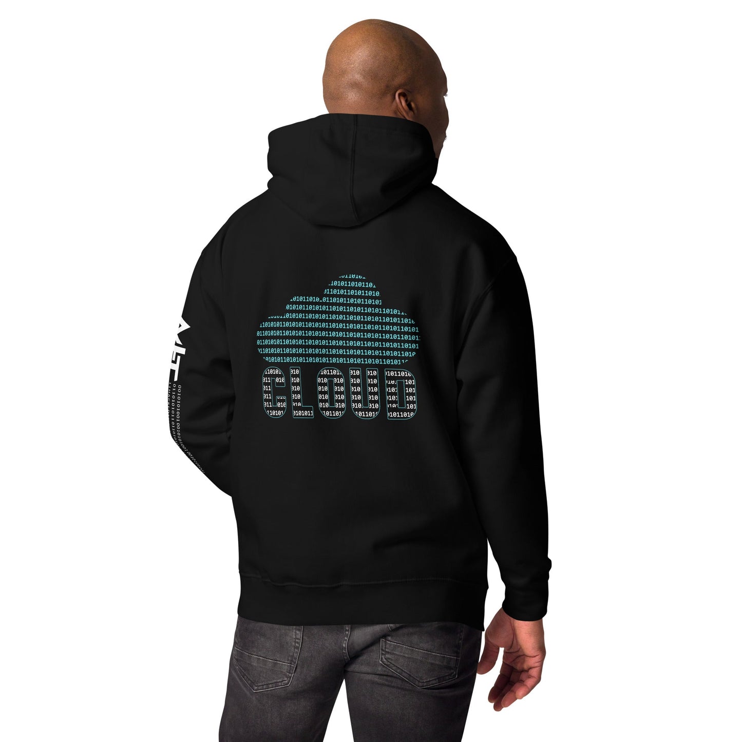 Digital Cloud - Unisex Hoodie ( Back Print ) by DarkByteGear