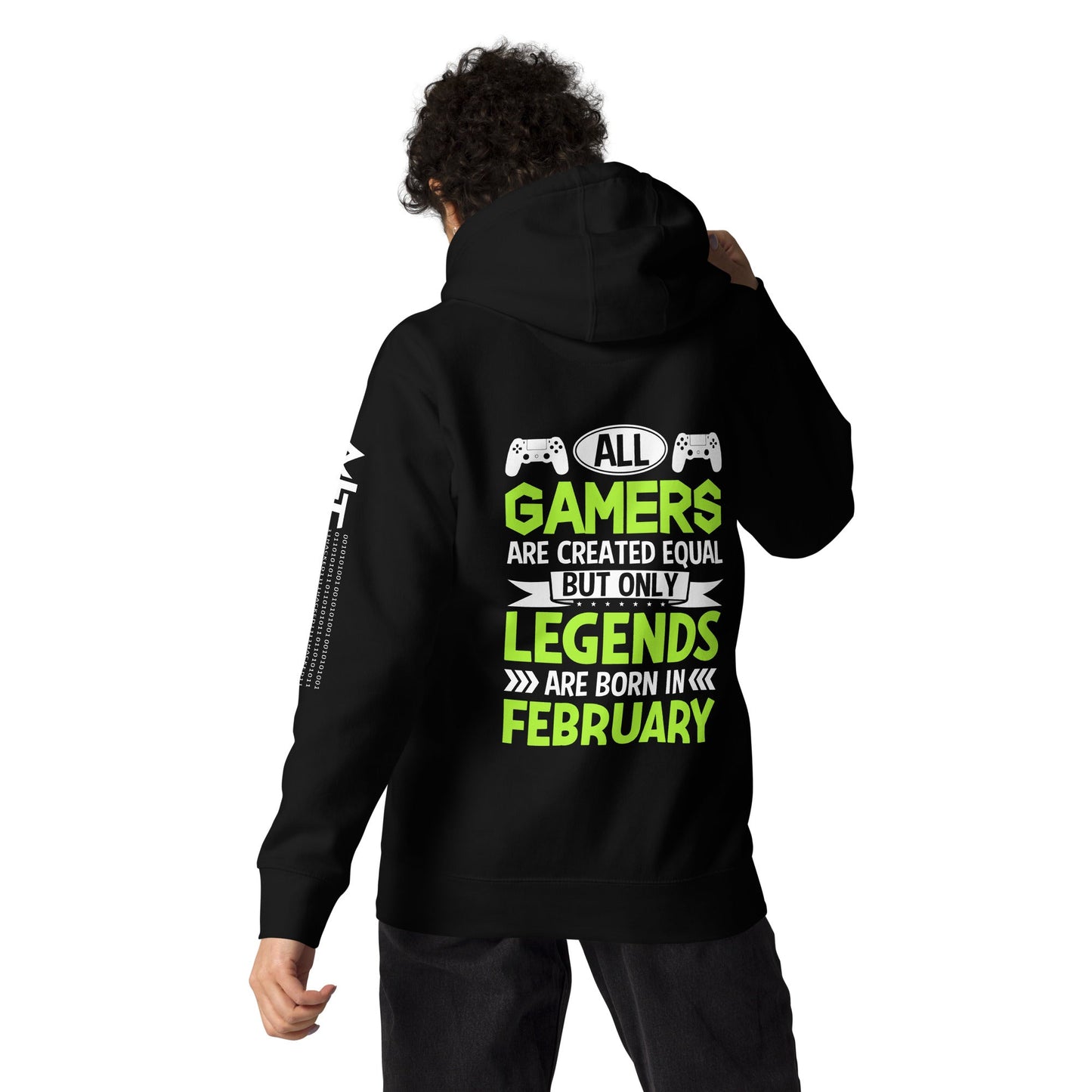 All Gamers are created equal - Unisex Hoodie ( Back Print ) by DarkByteGear