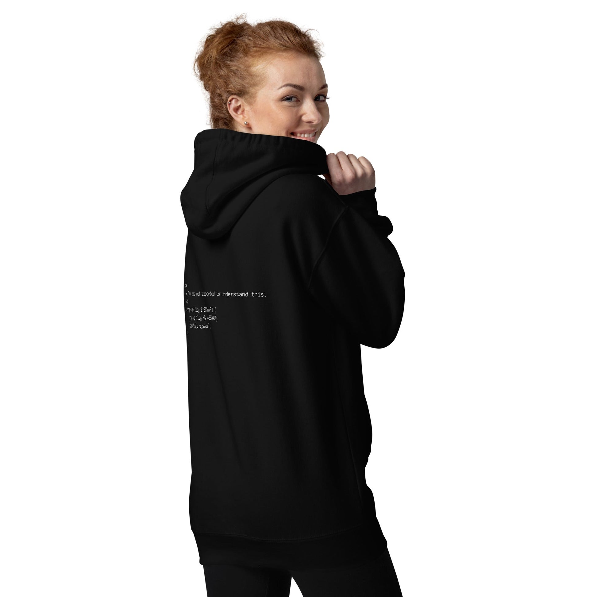You are not expected to Understand this V1 - Unisex Hoodie ( Back Print ) by DarkByteGear