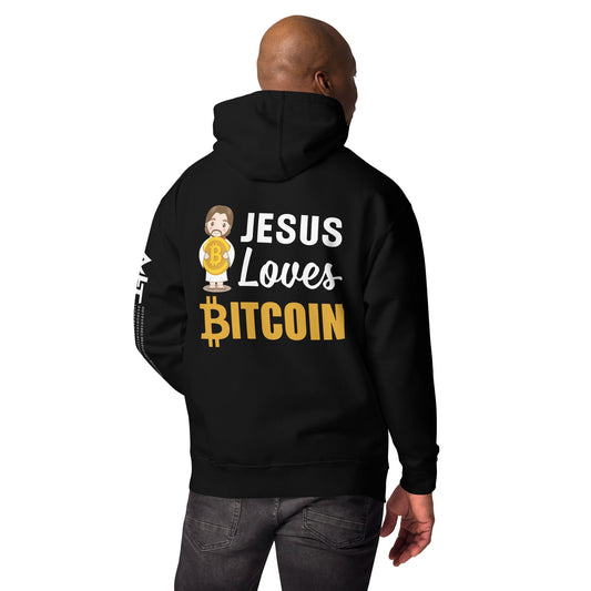 Jesus loves Bitcoin - Unisex Hoodie by DarkByteGear