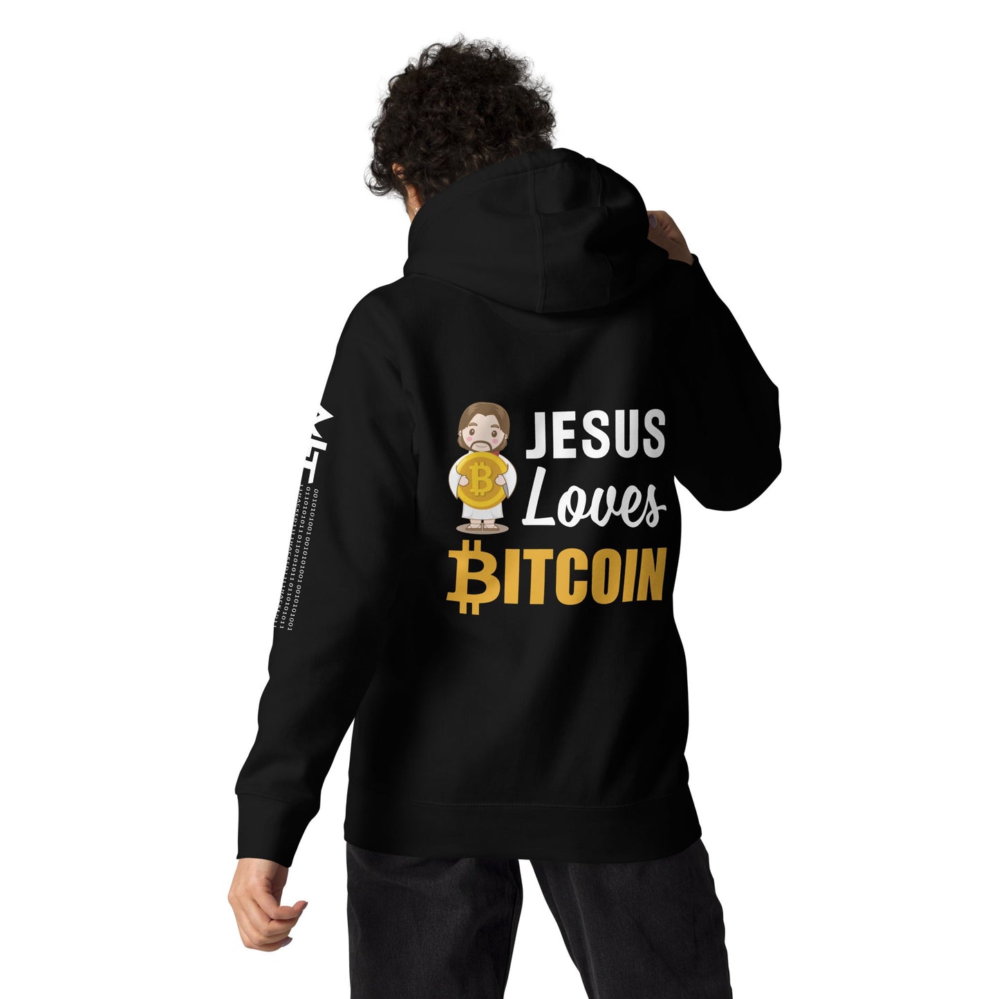 Jesus loves Bitcoin - Unisex Hoodie by DarkByteGear