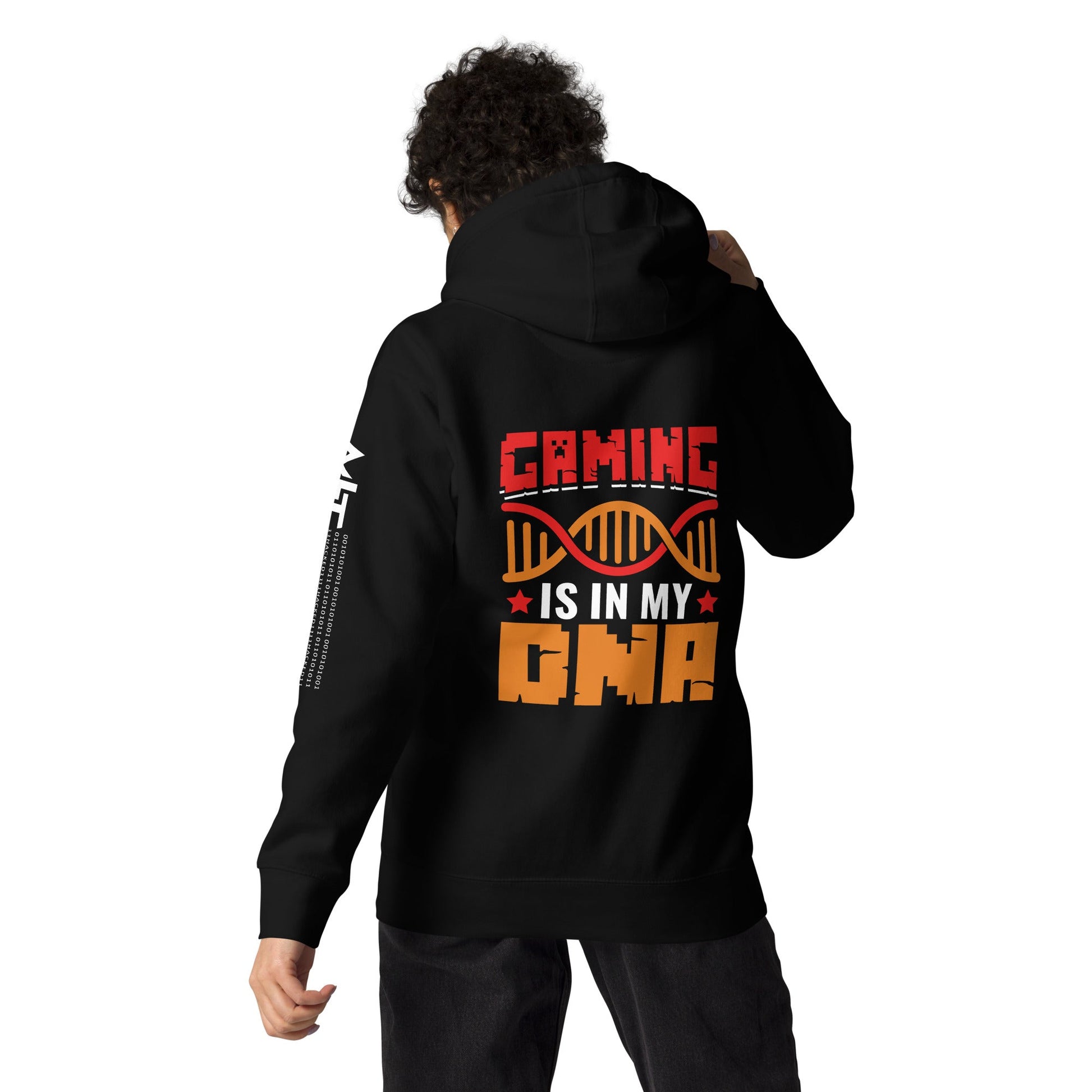 Gaming is in My DNA - Unisex Hoodie ( Back Print ) by DarkByteGear