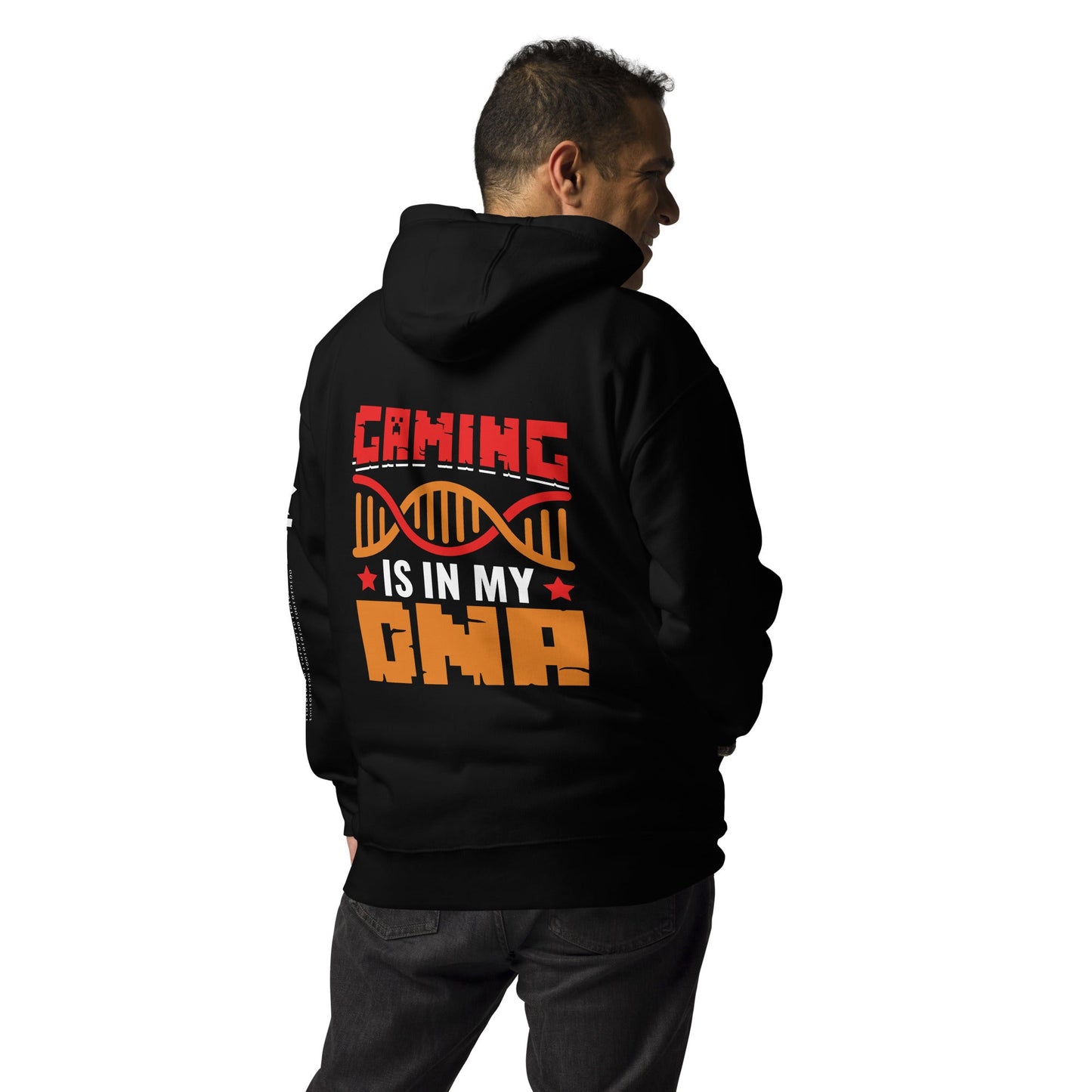 Gaming is in My DNA - Unisex Hoodie ( Back Print ) by DarkByteGear