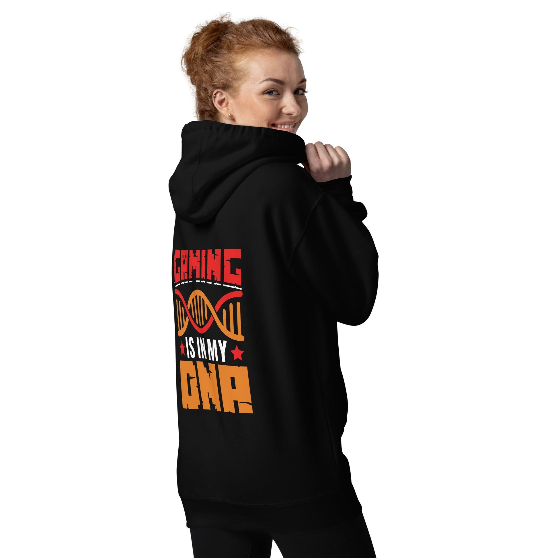 Gaming is in My DNA - Unisex Hoodie ( Back Print ) by DarkByteGear