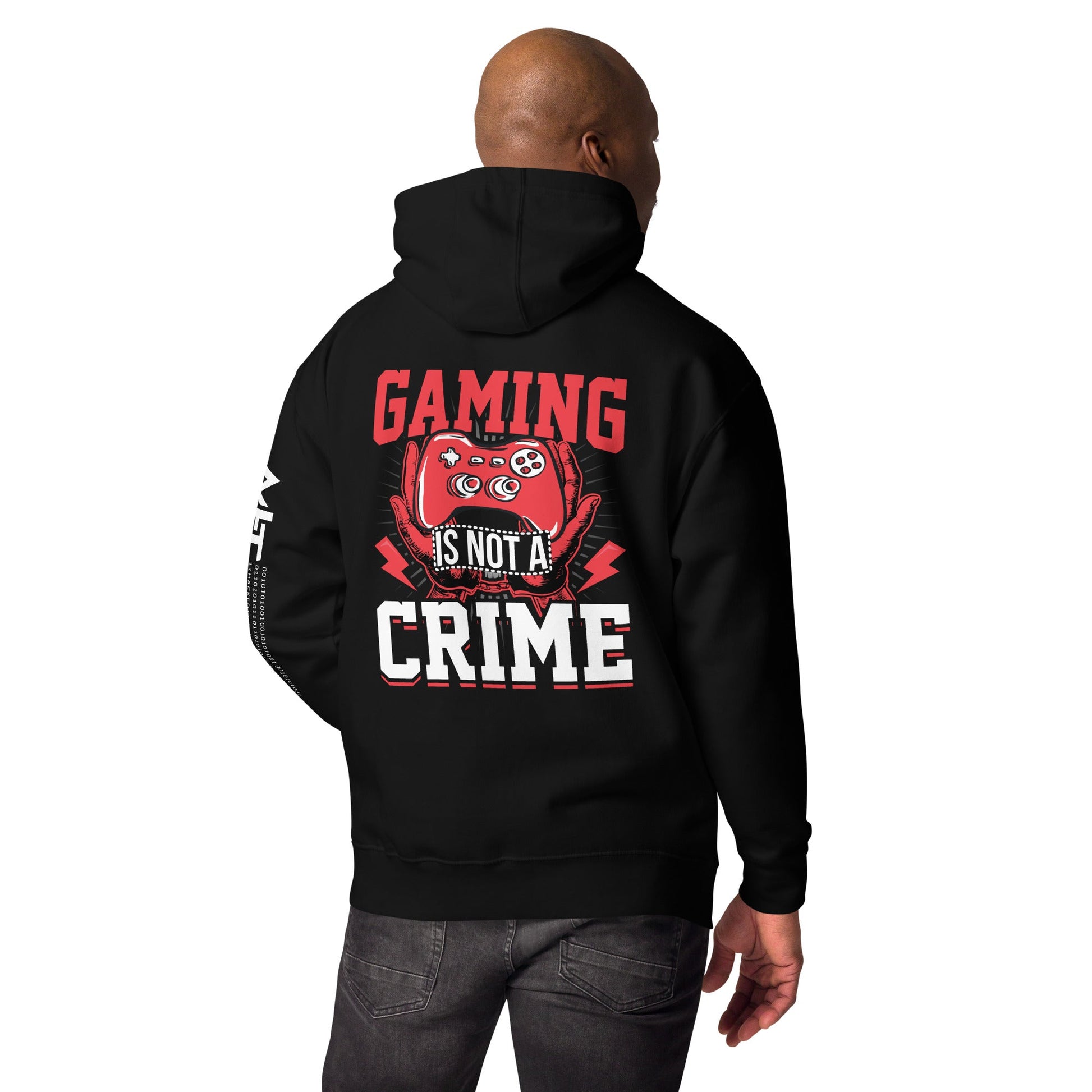 Gaming is not a Crime - Unisex Hoodie ( Back Print ) by DarkByteGear