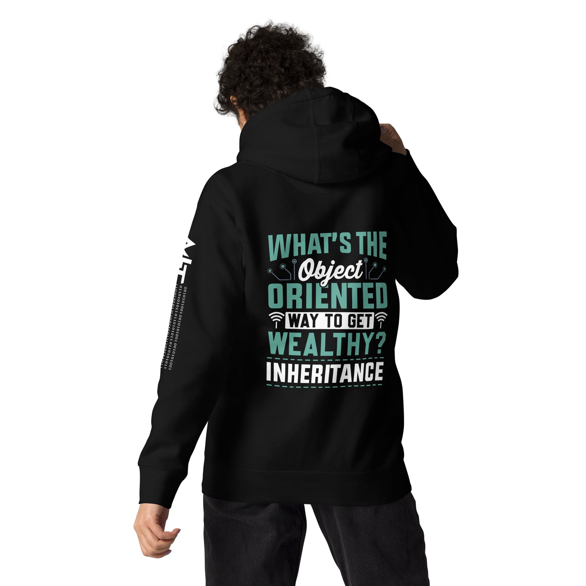 What is the Object Oriented Way to get Wealthy? Inheritance Unisex Hoodie ( Back Print ) by DarkByteGear