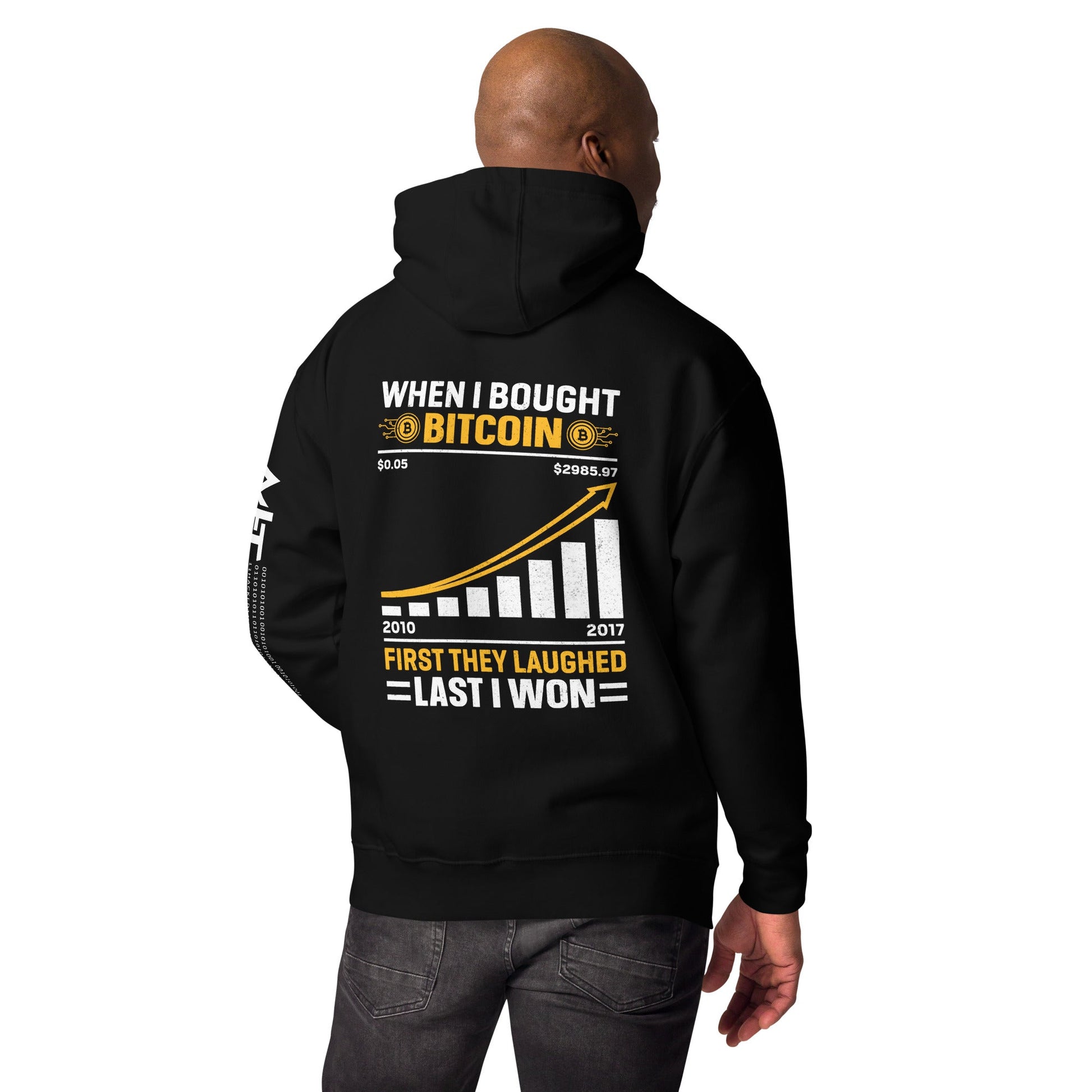 When I Bought Bitcoin, First they laughed, Last I won Unisex Hoodie by DarkByteGear