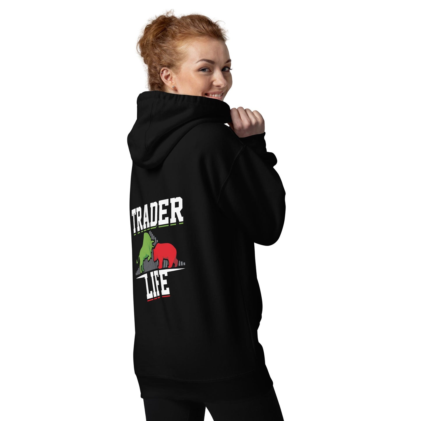 Trader life - Unisex Hoodie ( Back Print ) by DarkByteGear