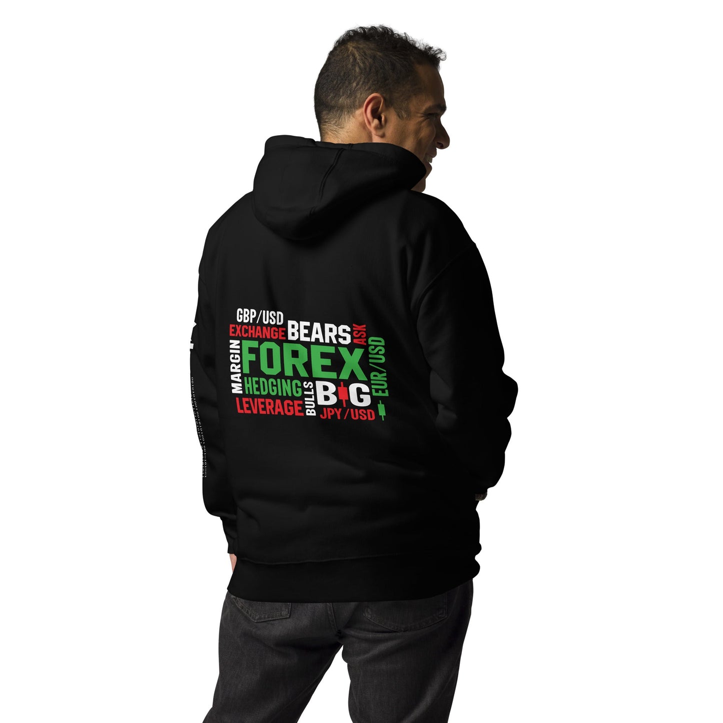 GMP Forex Trading ( DB ) - Unisex Hoodie ( Back Print ) by DarkByteGear