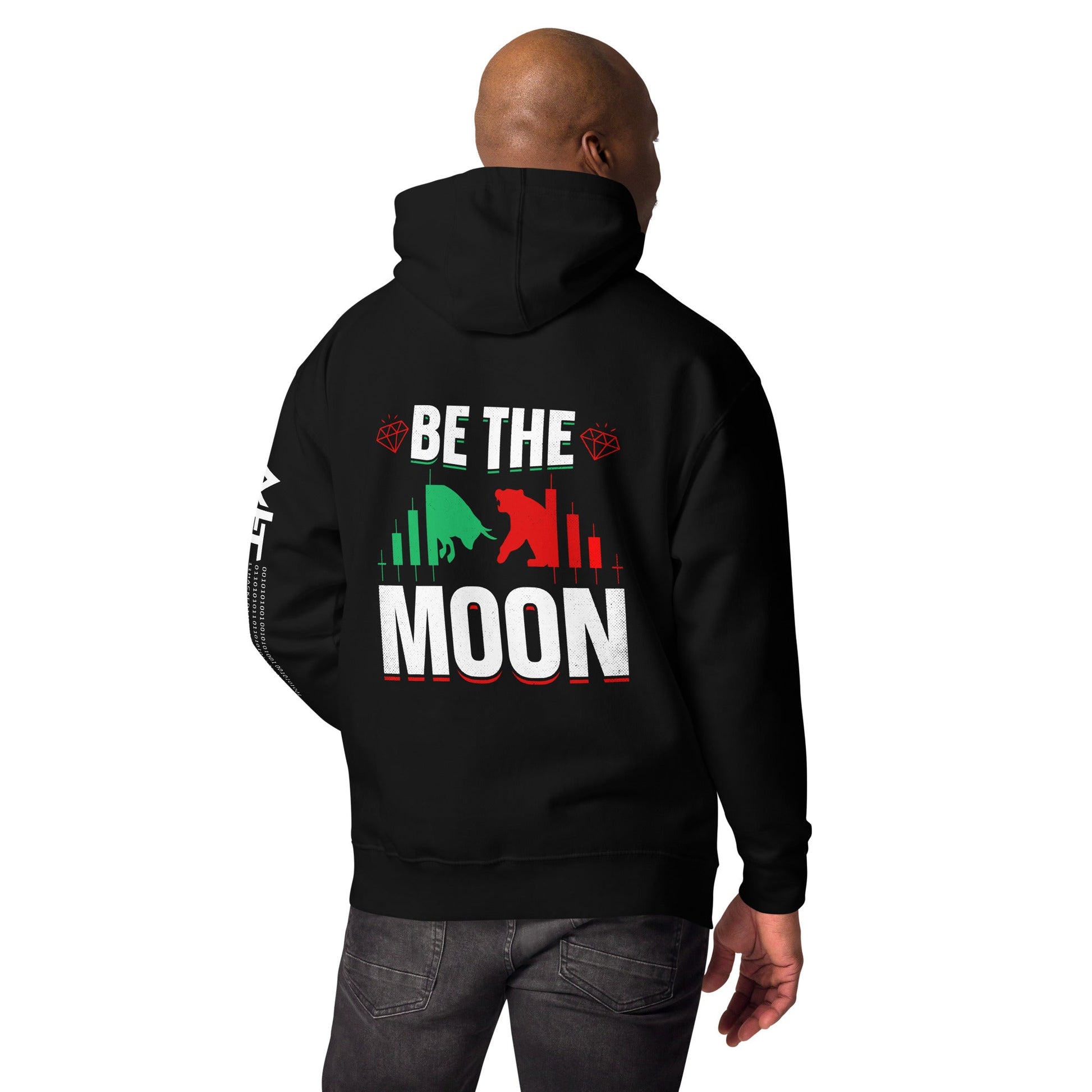 Be the Moon - Unisex Hoodie ( Back Print ) by DarkByteGear