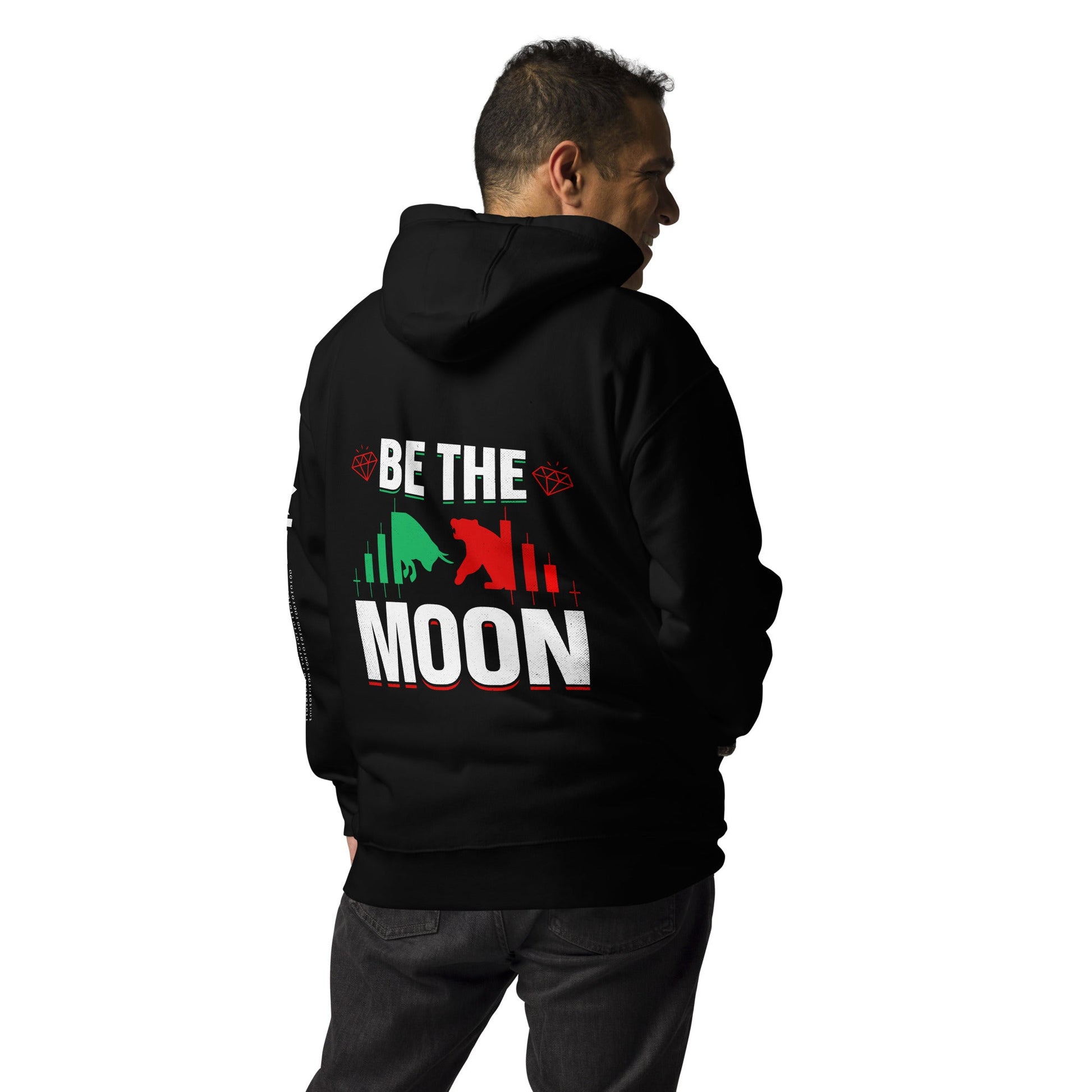 Be the Moon - Unisex Hoodie ( Back Print ) by DarkByteGear