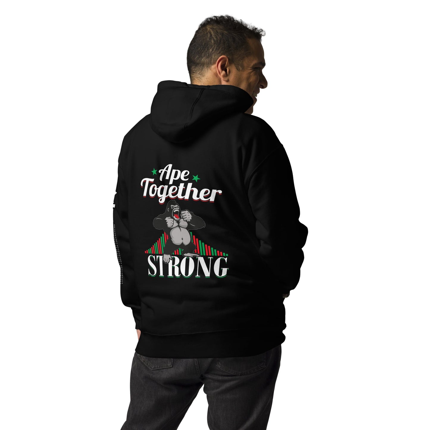 Ape together strong - Unisex Hoodie ( Back Print ) by DarkByteGear
