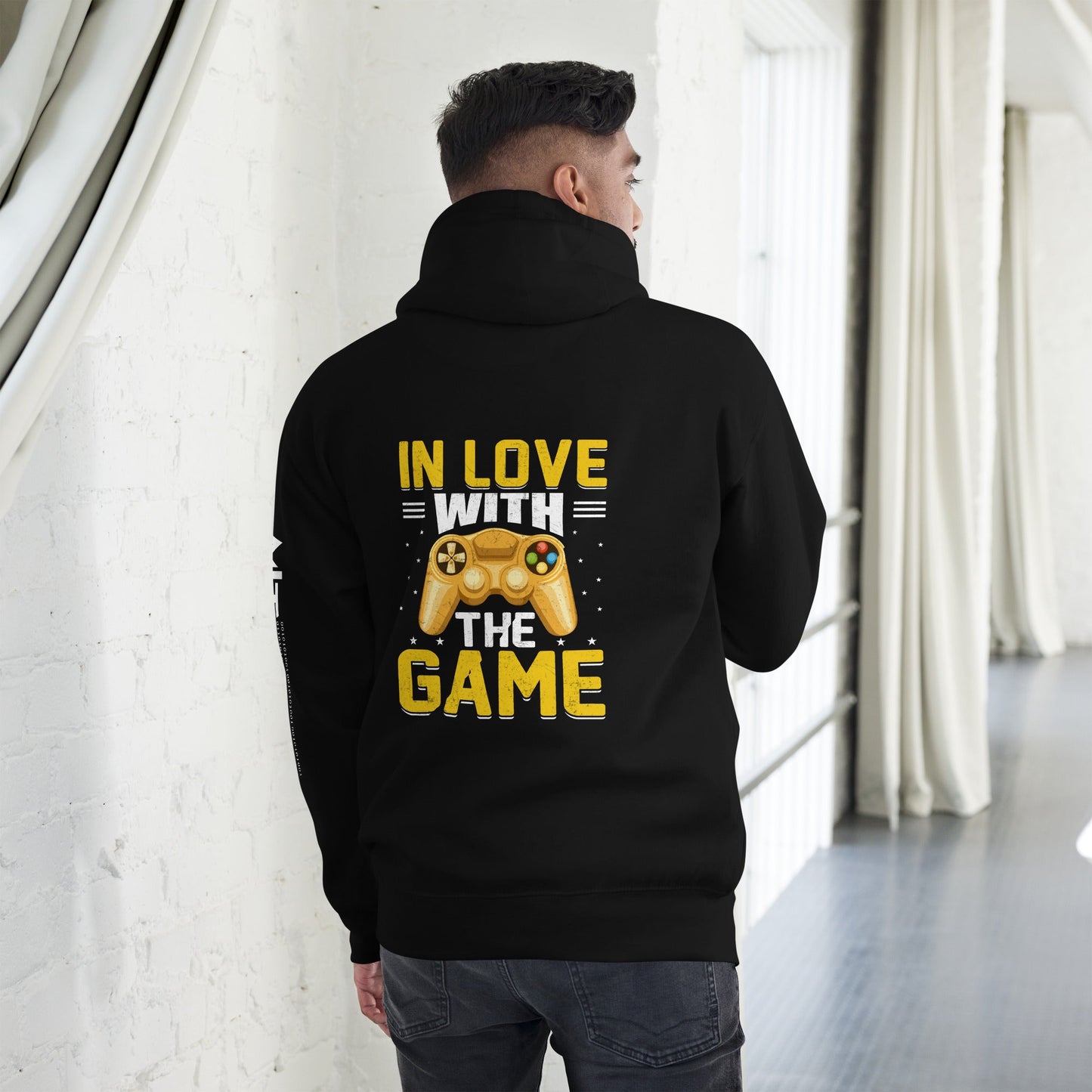In Love With The Game - Unisex Hoodie ( Back Print ) by DarkByteGear