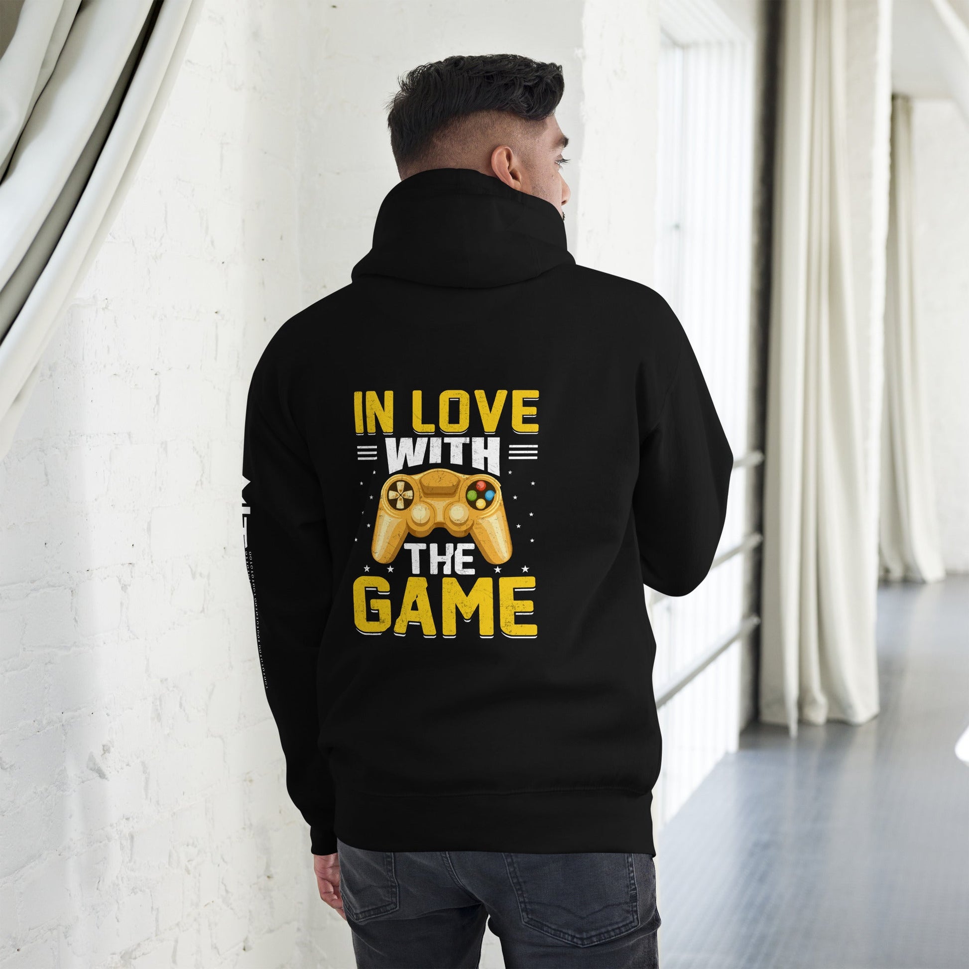 In Love With The Game - Unisex Hoodie ( Back Print ) by DarkByteGear