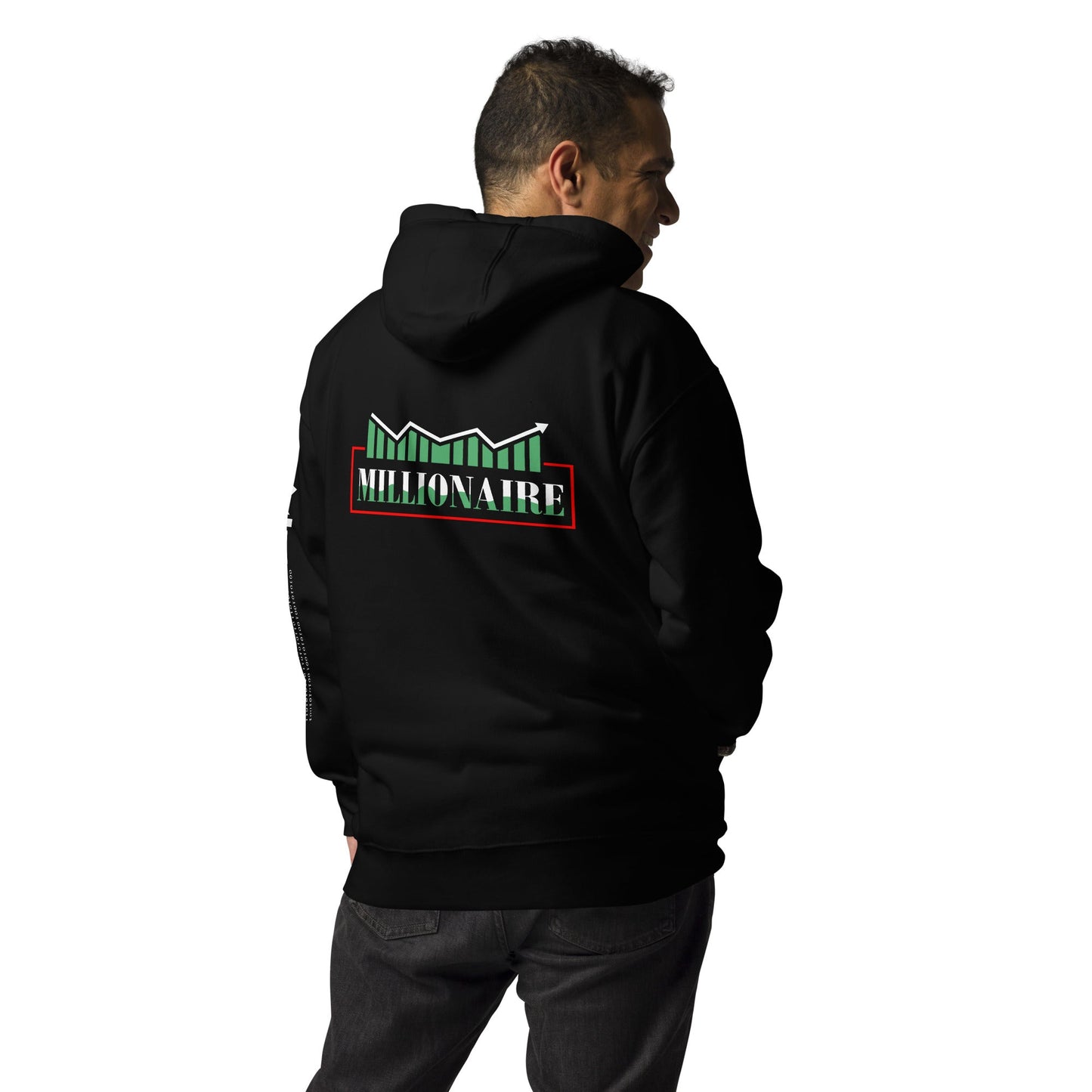 Millionaire - Unisex Hoodie ( Back Print ) by DarkByteGear