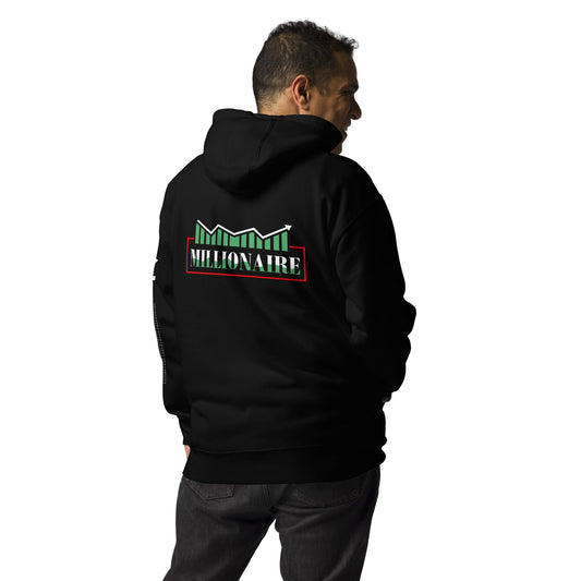 Millionaire - Unisex Hoodie ( Back Print ) by DarkByteGear