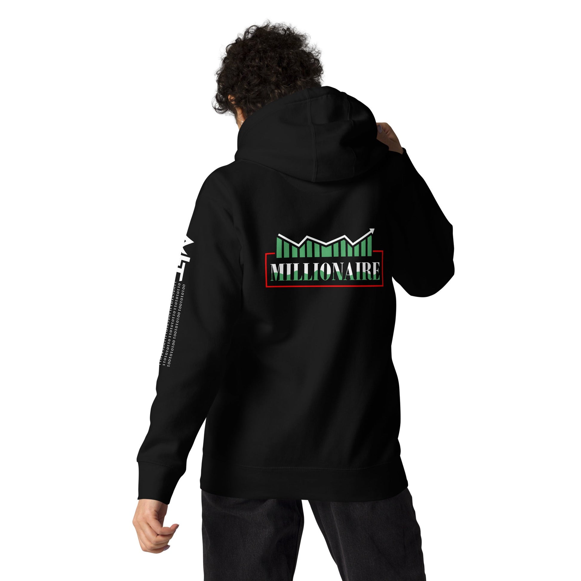 Millionaire - Unisex Hoodie ( Back Print ) by DarkByteGear