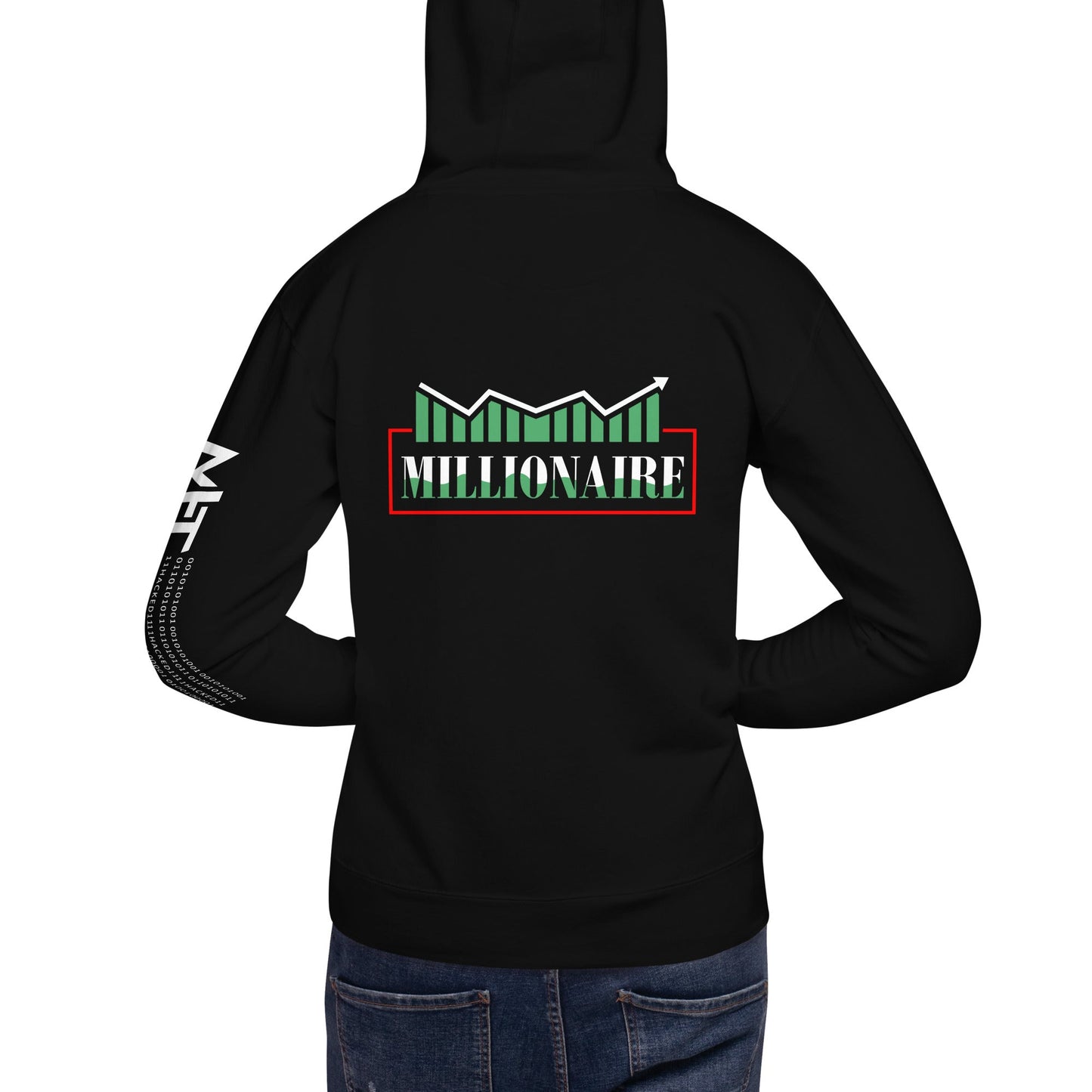 Millionaire - Unisex Hoodie ( Back Print ) by DarkByteGear