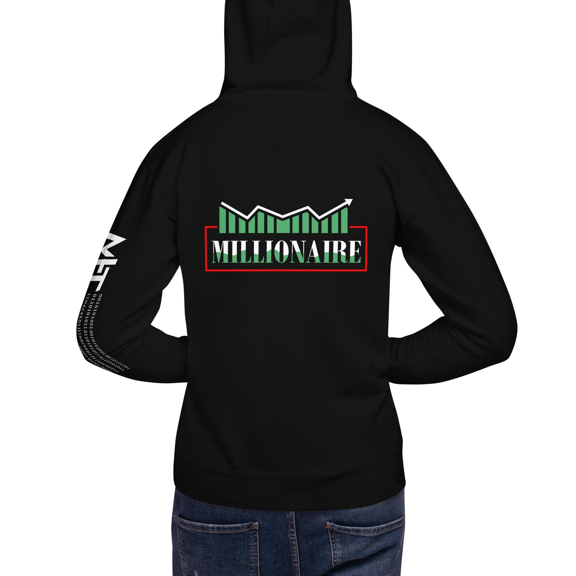 Millionaire - Unisex Hoodie ( Back Print ) by DarkByteGear