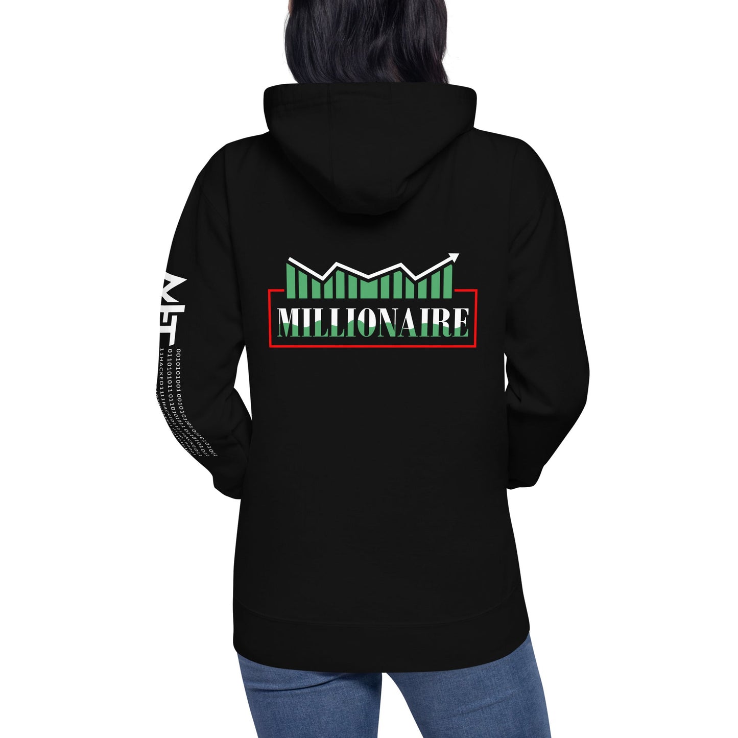 Millionaire - Unisex Hoodie ( Back Print ) by DarkByteGear