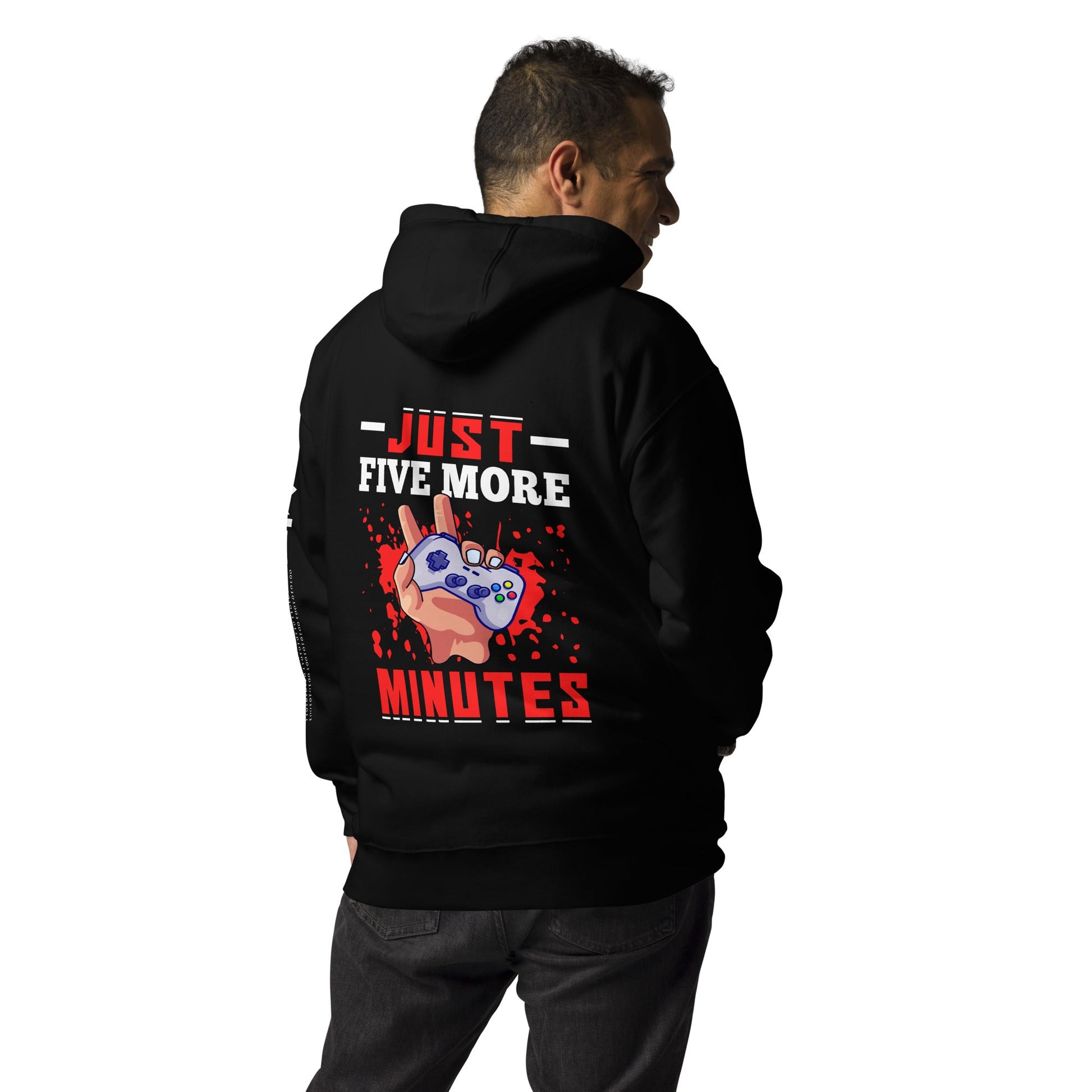 Just 5 more Minutes Rima - Unisex Hoodie ( Back Print ) by DarkByteGear